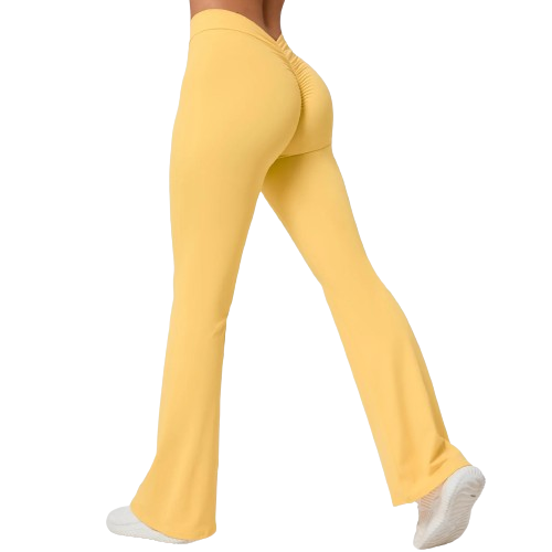 V Back Flared Leggings