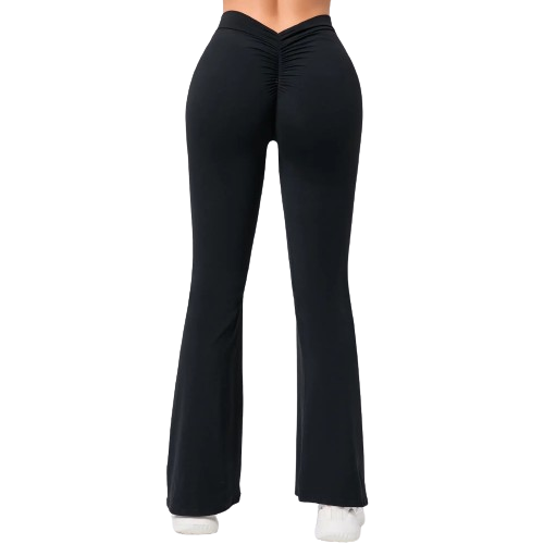 V Back Flared Leggings
