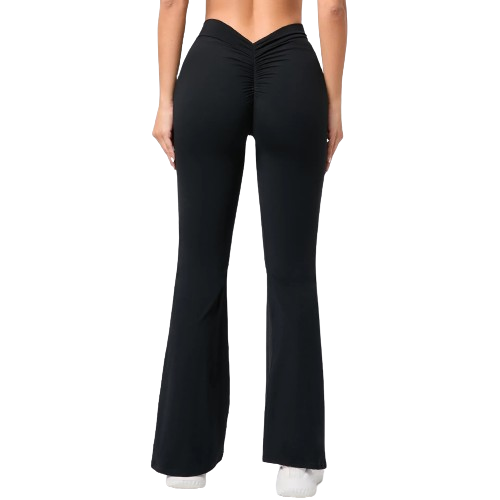 V Back Flared Leggings